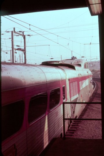 The fast Light Weight Train at 30th Street Station, Philadelphia.