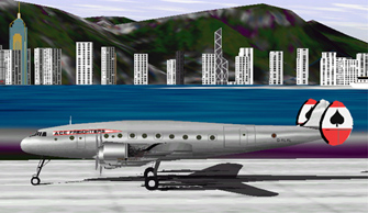 Ace Freighters L749 'rolling out' at Kai Tak