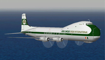 Aer Lingus Carvair over Morecambe Bay