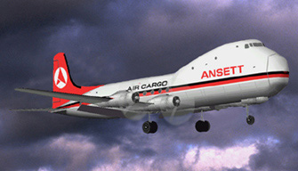 Ansett Carvair approaching Sydney