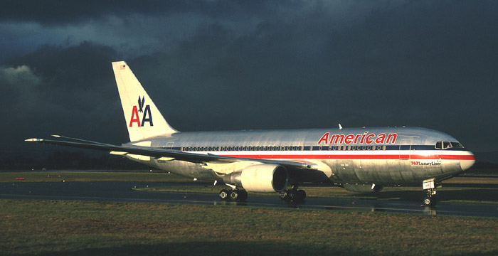 American Airlines B767 at Glasgow
