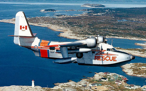RCAF Albatross over the Maratime Provinces