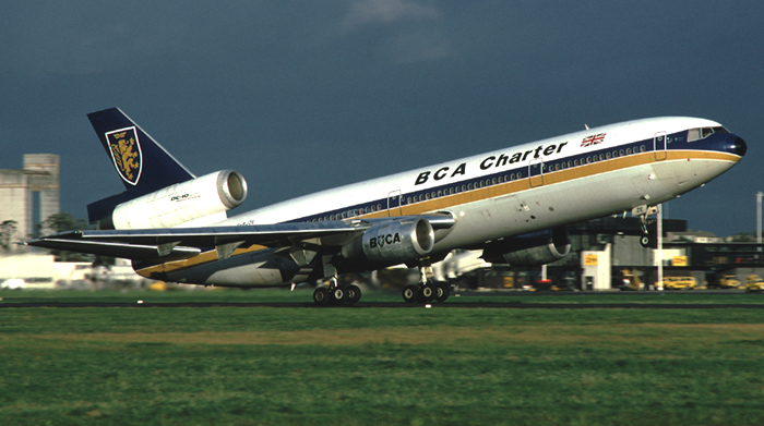 BCA Charter DC10 at Glasgow