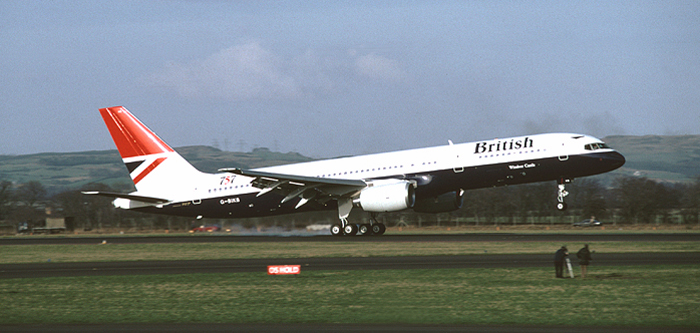 First ever 757 flight into Glasgow