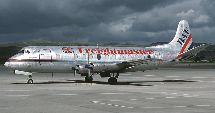 British Air Ferries Viscount 800 at Glasgow