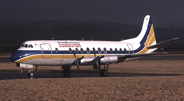 British Caledonian Viscount at Glasgow