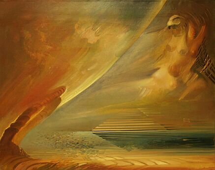 The Eagle - oil on canvas