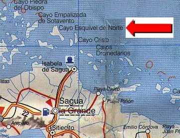 Cayo Esquivel, 
cerca de Sagua la Grande, Cuba.