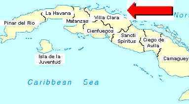 Cayo Esquivel, 
cerca de Sagua la Grande, Cuba.