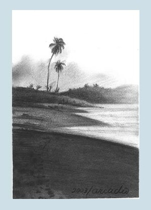 'Playa'
Dibujo de Arcadio Esquivel