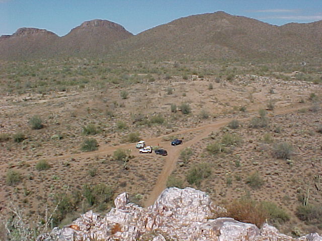 from the top of quartz mountain