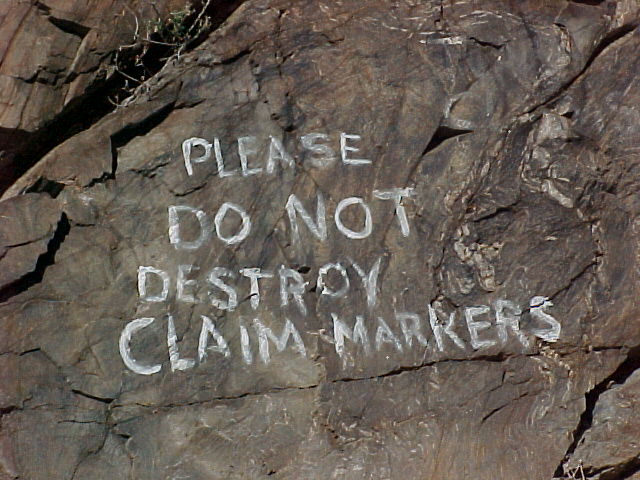 a warning to mine vandals