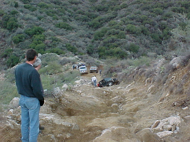 Same hill...you can see how rough it is.