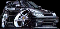Black Honda CRX