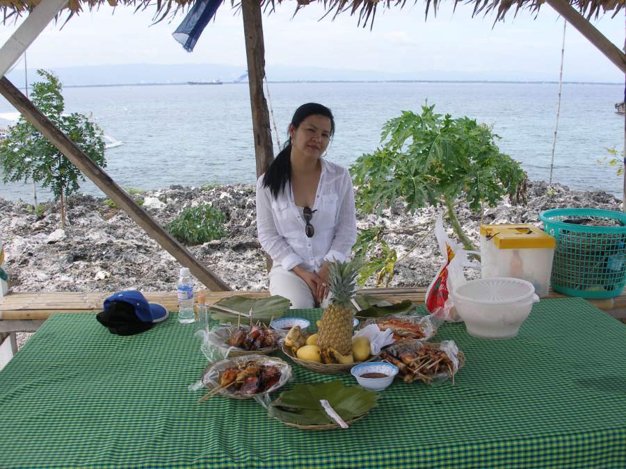Sandie at Gilutungan Island, Cebu, Philippines