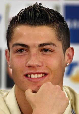 Ronaldo smiling during an interview