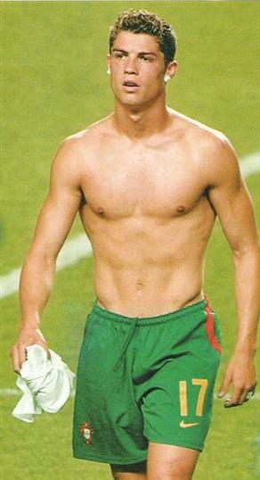 Ronaldo playing for his country at Euro 2004