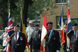 Lincoln and Welland Regimental Association Colour Party