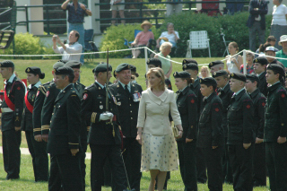 H.R.H. The Countess of Wessex with LCol Dwyer and Col Purdie