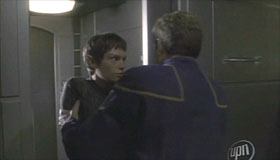I don't think we should make out against the bulkhead while the ship is still in danger.