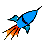 This would be a GIF image of a rocket.