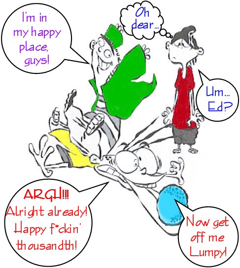 We hit 1000!&nbsp; ^_^&nbsp; Picture colored & given words by GhostHelwig