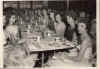 Lillie Shortridge and Frances Matney; on right side of table:  Anna Ruth Looney, Geraldine ?, Phyllis Dales, Betty Kinder, and Shirley Coleman. Help identify.