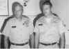 Dallas Owens (left) receives Commendation Medal - 1974