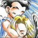 Marron's not in this, but it's beautiful! Kuririn and Juuhachigou as angels...
