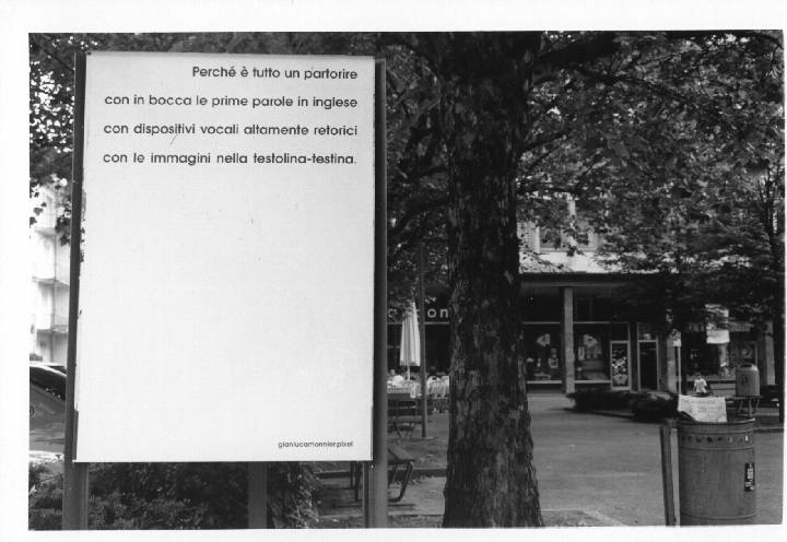 pixel, affissione pubblica, corso san gottardo, chiasso, svizzera, spazi pubblicitari, dal 18 al 30 maggio 1998