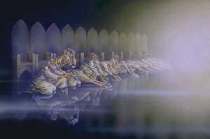 Elders 
casting down their crowns