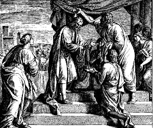 David crowned 
King