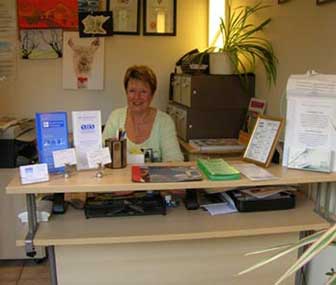 Please check in with our receptionist