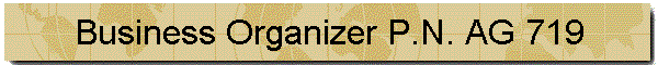 Business Organizer P.N. AG 719