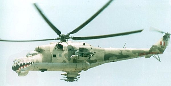 Helicptero de ataque Mi-25 Hind D