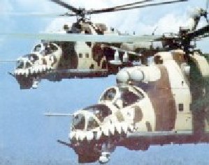 Helicpteros tipo Mil MI-25 Hind D FAP