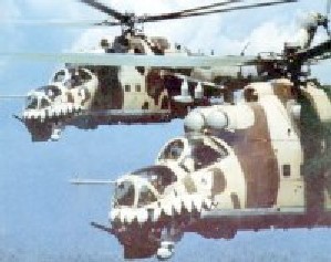 Helic�pteros tipo Mil MI-25 Hind D FAP