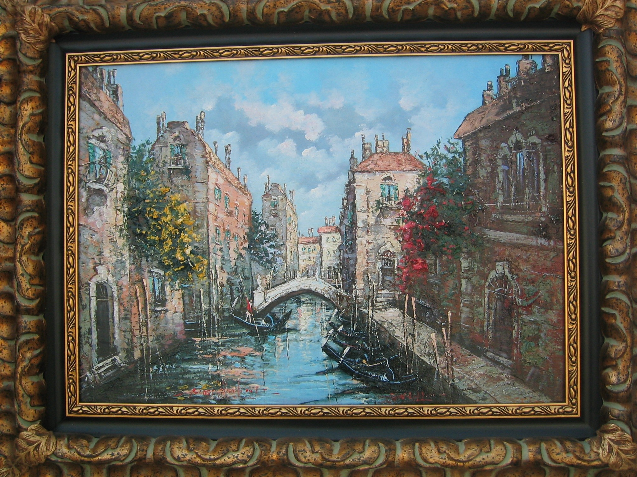 Oil on Canvas, Gigi Original "Venice in Spring"