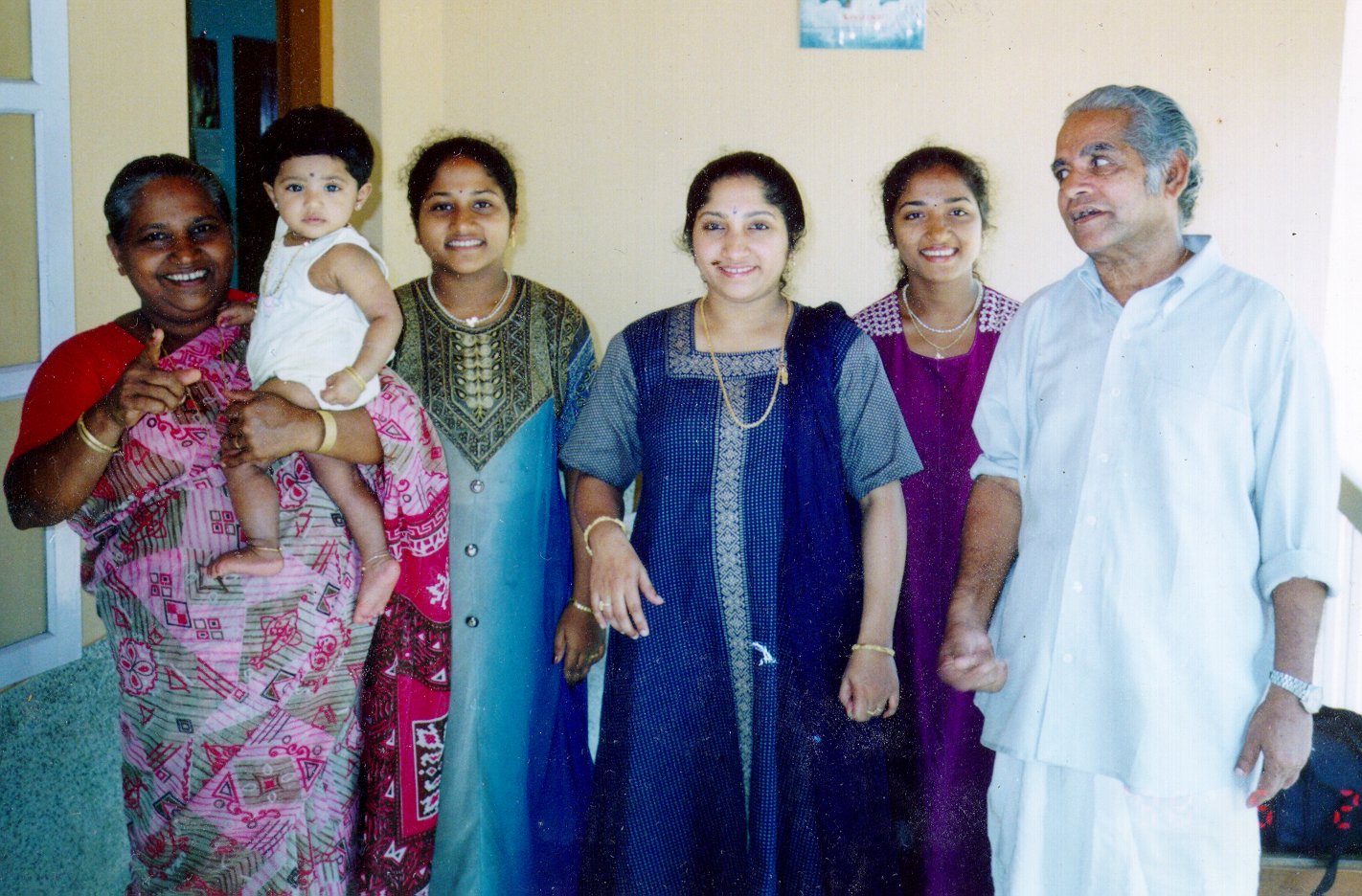 My parents with sisters