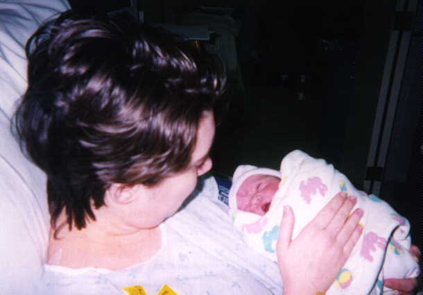 with mom
