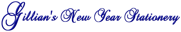New Year Stationery