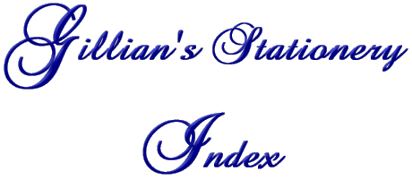 Gillian's Stationery Index Page