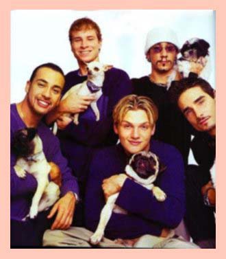 Aw!! How adorable!! For those of you who don't know, Bri has Tyke-duh, Howie has one of Nick's (not sure which one) Nick has the other one Kevin is supposed to have one of AJ's but the pic is cut off, and AJ has his other one!! How adorable is that!!