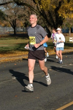About the 20 mile point, in 'the wall' and I still managed to smile for the camera.