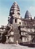 Right bellow the very top of Angkor Wat. I climbed up, but the steps were so bloody steep, that I almost didnt get back down!