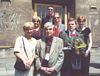 This is my family at Fil�s graduation - left to right: Mom, granny, Dad, brother Mike, myself, brother Fil, his girlfriend Laura 