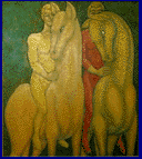 Derby at the Capannelle - oil on canvas
