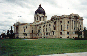 View of the Saskatchewan Legislative Building from the northwest