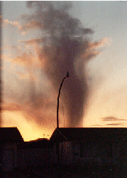 Strange cloud formation in Humboldt, Saskatchewan in the 1980s