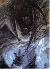 Frodo and Shelob (mod) -John Howe.jpg
